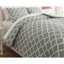 media gray white twin comforter set