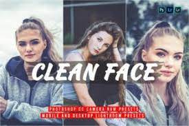 15 clean face lightroom presets graphic