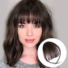 Amazon.com: Extensión de flequillo BOGSEA de clip, extensión de flequillo  de pelo humano fino, con piezas de cabello en ambos lados de la frente,  extensión para mujer, extensiones arregladas lisas de pelo