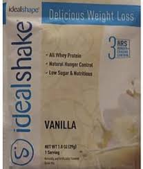 idealshape vanilla ideal shake 29 g