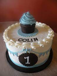 Classic Baby Boy 1st Birthday Birthday Desserts Cupcake Cakes Cake gambar png
