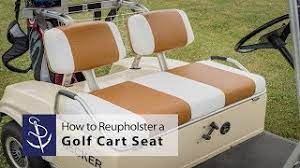 How To Reupholster A Golf Cart Seat