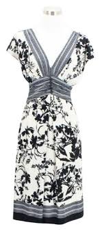 Jones New York Black A59 Designer Medium M Career Floral Mid Length Short Casual Dress Size 10 M