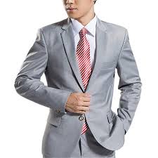 Mys Mens Classic Suit And Pants Set Party Tuxedo Grey At