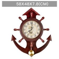 Nautical Wall Clock Decorative Wooden