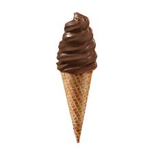 Brown Ice Cream Cone gambar png