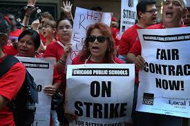 the chicago teachers union goes on the