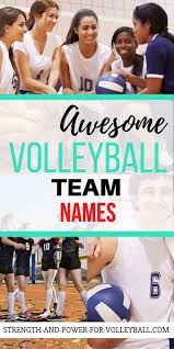volleyball team names ideas