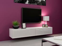 high gloss white tv cabinet wall