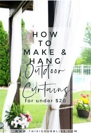 Diy Under Deck Outdoor Curtains For
