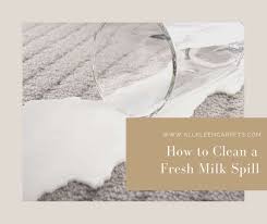 how to clean a fresh milk spill all