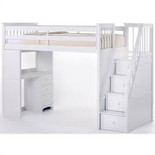 The slick designs are sure to add a modern flair to any room you place it in. Hillsdale School House Stair Loft With Desk End White Walmart Com Walmart Com
