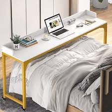 Tribesigns Overbed Table With Wheels