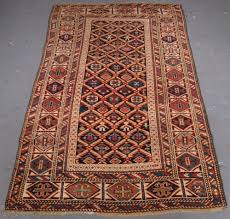 19th century antique wool dagestan rug