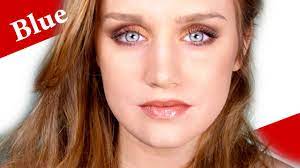 blue deep set eyes makeup tutorial
