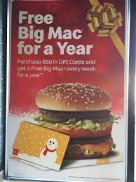 Check spelling or type a new query. Buy A 50 Mcdonald S Gift Card And Get A Big Mac Every Week For A Year Would You Do It Phatwallet