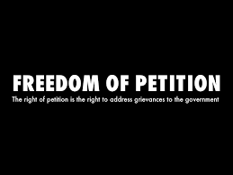 Petition, right ofpetition, right of, is both a political ideal and a constitutional doctrine. The First Amendment By M1006600