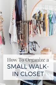 small walk in closet organization ideas