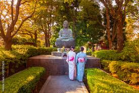 Japanese Park Buddha Monument