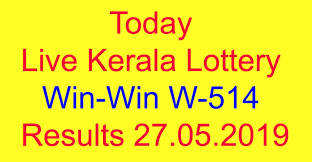 Live Kerala Lottery Win Win W 514 Results Today 27 05 2019