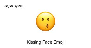 kissing face emoji emoji meaning