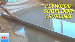 how to leveling plywood suloor with