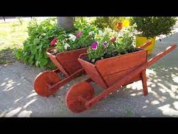 Rustic Wheelbarrow Garden Planter