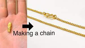 a chain gold jewelry making