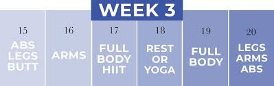 30 day beginner workout plan w