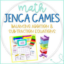 math jenga game cards for balancing