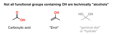 alcohols nomenclature and properties