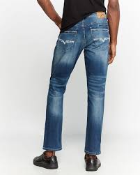 Worn Out Blue Ash X Slim Stretch Jeans C21
