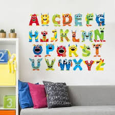 Monster Alphabet Wall Sticker