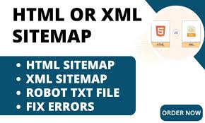 html sitemap and robots txt file