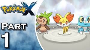 Pokemon X 3DS - Gameplay - Walkthrough - Let's Play - Part 1 - YouTube