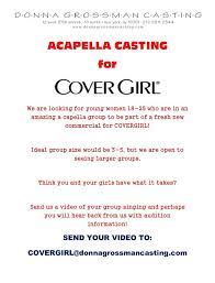 cover commercial casting call for