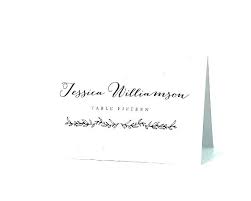 Name Place Cards Template Word Tags Card Holder For Escort