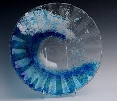 This Wave Glass Fusion Bowl Is A Piece