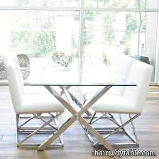 Meridian furniture casper 60 contemporary glass top stainless steel dining table. Metal Tempered Glass Stainless Steel Dining Table And Chair Id 10954314 Buy China Stainless Steel Dining Table Ec21