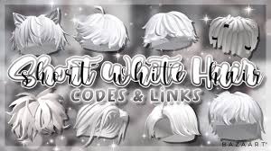 short white hair codes links for boys