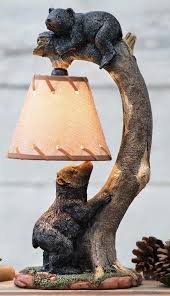 Table heights are at 24, and will vary in size, we can build these lamps to your. Rustic Log Table Lamp W Free Bear Lamp Shade Cedar Lamp Cabin Decor Lodge