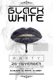 Black White Party Template Postermywall