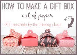 how to make a paper gift box the