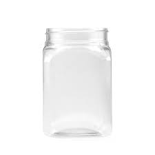 375ml Clear Pet Square Jar With 63mm