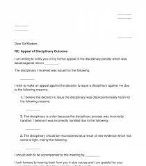 disciplinary appeal letter template