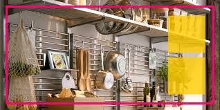 Place your rack where you need it • hanging pot racks: Ikea Kitchen Inspiration Wall Storage Solutions For Every Type Of Kitchen