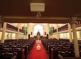 under balcony speaker church projector