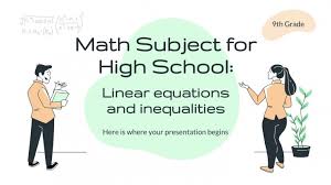 Math For High School Linear Equations