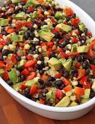 Healthy Side Dish Corn Red Pepper Amp Black Bean Salad Recipe gambar png