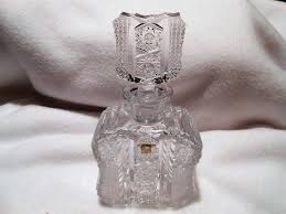 Vintage Perfume Bottle Czech Crystal